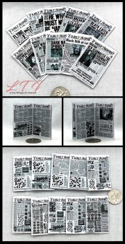 1 New DAILY PROPHET NEWSPAPER Miniature 1/12 Scale Illustrated Readable Newspaper Magic School of Witchcraft and Wizardry 1 New DAILY PROPHET NEWSPAPER Miniature 1/12 Scale Illustrated Readable Newspaper Magic School of Witchcraft and Wizardry
