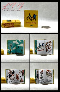 CURIOUS GEORGE Miniature Playscale Readable Illustrated Book