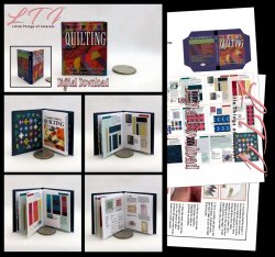 COMPLETE GUIDE TO QUILTING Download Pdf Book and Construction Tutorial for Miniature Playscale Book