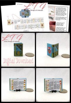 1000 MAGICAL HERBS & FUNGI Textbook Download Pdf Book and Construction Tutorial Miniature One Inch Scale Book Popular Harry Potter Wizard