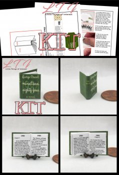 1984 Book Printed PDF Kit and Instruction Tutorial in Miniature 1/12 Scale 1984 Book Printed PDF Kit and Instruction Tutorial in Miniature 1/12 Scale
